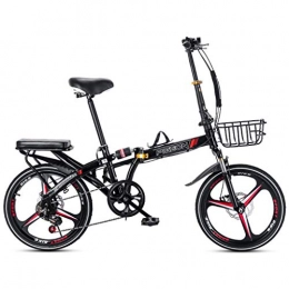 Bicicletta Fahrräder Bicicletta Faltbar, tragbar, ultraleicht, für Damen, Mini-Geschwindigkeit, variabel, klein, für Erwachsene, 16 Zoll, 20 Zoll