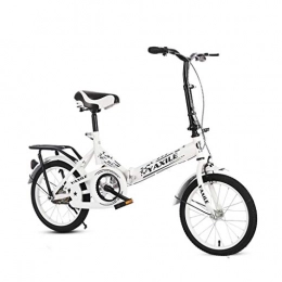 BIKESJN Fahrräder BIKESJN Klapprad Compact City Bike Studentenfahrrad Leichtes Fahrrad for Erwachsene Rennrad 20 Zoll (Color : White)