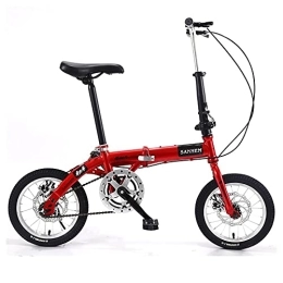 CADZ Falträder CADZ Faltrad - Leichtes Full-Size-Straßen-Klapprad, 14-Zoll-Fahrräder Tragbares Ultraleicht-Fahrrad Single-Speed-Getriebe - für Erwachsene, Männer Und Frauen