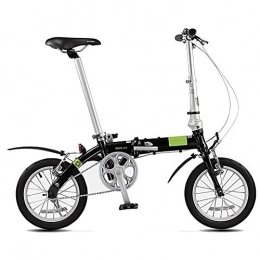 CHEZI Fahrräder CHEZI FoldingKlapprad Ultra Light Aluminium Alloy Single Speed ​​Faltrad, Männer Und Frauen Tragbare Kleine Fahrrad 14 Zoll