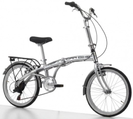 CINZIA Falträder Cinzia Klapprad Car-Bike Alu 6-Gang Shimano, silber, Rahmenhöhe: 29 cm, Reifengröße: 20 Zoll (51 cm), 871736
