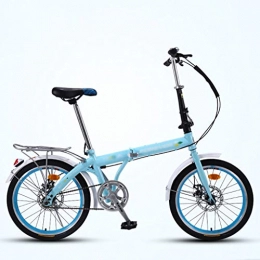 ZRN Falträder City Bicycle Faltrad Single Speed ​​Ultra-leichte tragbare Doppelscheibenbremse High Carbon Carbon Bikes 16 / 20 Zoll