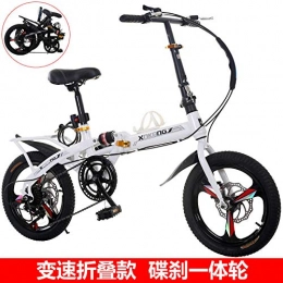 Comooc Fahrräder Comooc 20-Zoll-Klapprad, integrierte Klappscheibenbremse mit Variabler Geschwindigkeit, Mini-Light fr Kinder imErwachsenenstilund tragbar