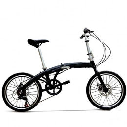 Comooc Fahrräder Comooc Klapprad 7-Gang-20-Zoll-Fahrrad aus Aluminiumlegierung mit Variabler Geschwindigkeit Mountain-Faltrad vorne und hinten Doppelscheibenbremsen