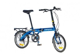 Compass Fahrräder Compass Faltrad 16 Zoll Stahl blau, Klapprad, Klappfahrrad, leicht und robust Farbe blau
