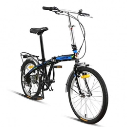 CYSHAKE Fahrräder CYSHAKE 20 Zoll mit Variabler Geschwindigkeit Fahrrad Erwachsener Universalfahrrad klappbaren tragbaren City Bike Ultra Bemannte BicycleStudents Bike Komfortfahrräder (Color : Blue)