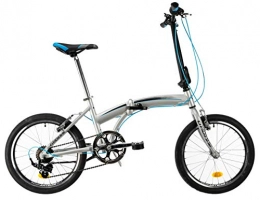 DHS 2095 vouwfiets 20 Zoll 35 cm Unisex 6G Felgenbremse Silber