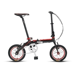 DODOBD Fahrräder DODOBD 14-Zoll-Faltrad für Erwachsene, Klapprad Dickwandigem Rohrrahmen aus Kohlenstoffstahl, Geeignet FüR Das Fahren Im Freien, Fahrrad mit Variabler Geschwindigkeit für Erwachsene