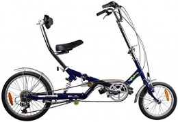 E-Fun Fahrräder E-Fun Zit-vouwfiets 20 Zoll 35 cm Unisex 6G Felgenbremse Blau
