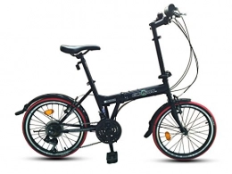 ECOSMO Fahrräder Ecosmo 20F03BL City Fahrrad 21 Gänge 20 Zoll (51 cm) zusammenklappbar