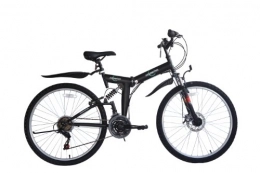 ECOSMO Fahrräder Ecosmo zusammenklappbares Mountainbike-Fahrrad, 21 Gänge, 66 cm, Shimano-26SF02BL