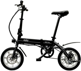 eelo Fahrräder eelo 1885 Disc Faltbares Elektrofahrrad - Tragbar und einfach zu verstauen - Kurzladbarer Lithium-Ionen-Akku und leises Motor-eBike (schwarz 1885 PRO)