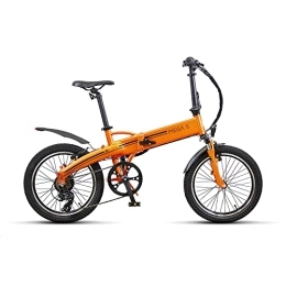 EKLETTA Fahrräder EKLETTA Klappbares Elektrofahrrad – Integrierter Akku im Rahmen – Rahmen aus Aluminium (Orange satiniert)