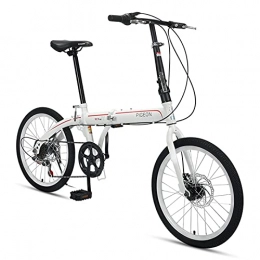 ZXQZ Falträder Fahrrad, Falträder, 20 Zoll 6-Gang Single-Gear-Bike für Studenten Erwachsene (Color : Black)