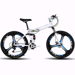STRTG Fahrräder Faltbares Fahrrad Mountainbike, ultraleichte tragbare faltbares Sport- MTB, Quick-Fold-System, Klappfahrrad, 24 * 26 Zoll 21 * 24 * 27 Geschwindigkeit Verschiebung Freizeit Fahrrad