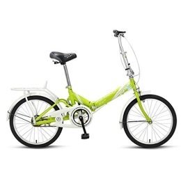 Klappräder Falträder Faltbares Fahrrad Ultraleichtes Fahrrad for Erwachsene 20 Zoll Mini Studentenfahrräder 16 Zoll Fahrräder (Color : Green, Size : 16inches)
