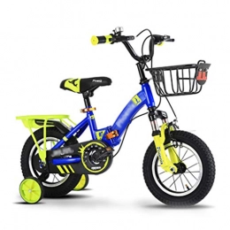Bicicletta Fahrräder Faltbares Kinderfahrrad für Jungen 2–3-4-6-7-10 Jahre Jungen und Mädchen, zusammenklappbar 105*75*64cm grün