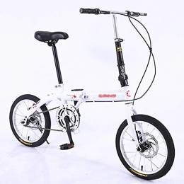  Falträder Faltrad 16 Zoll Faltrad für Erwachsene Ultraleichtes tragbares Fahrrad mit Variabler Geschwindigkeit zur Arbeit Schule Pendeln Schnelles Faltrad
