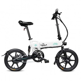 Fiido Falträder FIIDO D2 Faltbares elektrisches Fahrrad-Aluminium 16 Zoll-elektrisches Fahrrad für Erwachsen-E-Fahrrad mit eingebauter Lithium-Batterie 36V 7.8AH, bürstenlosem Motor 250W (Weiß)