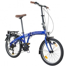 Galano Fahrräder Galano Klapprad 20 Zoll Faltrad Special Edition Bike Klappfahrrad 6 Gang StvZO (blau)