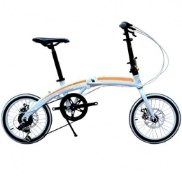 GHGJU Falträder GHGJU Kinder Fahrrad Aluminium Faltrad 16-Zoll Ultra-Light Adult Bike Mini-Student Bike, White-16in
