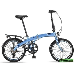 Zemto Fahrräder Holland Klapprad Marine, Aluminium, 60 Gang, 20 Zoll, blau