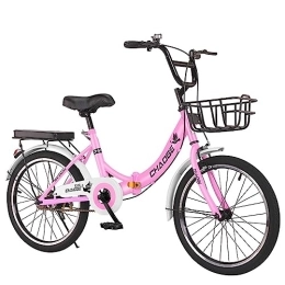 JAMCHE Falträder JAMCHE Zusammenklappbares City-Fahrrad, City-Fahrrad aus Kohlenstoffstahl, leichtes Pendlerfahrrad, höhenverstellbares Faltrad für Teenager, Männer und Frauen