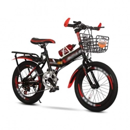 JHEY Fahrräder JHEY Kinder Mountainbikes Aluminiumlegierung Hoch Cutter Ring Folding Fahrrad vorne und hinten Doppel Bremsen (Color : Red, Größe : Single Speed)