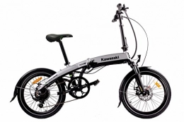 Kawasaki  Kawasaki Erwachsene XciteRC Folding-Bike Faltrad Fahrrad, Schwarz / Grau, M