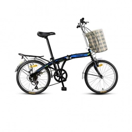 Kehuitong Fahrräder KEHUITONG Fahrrad, Klapprad, 20-Zoll-7-Gang-Fahrrad, Erwachsener Student Light Mini-Fahrrad, männliches und weibliches städtisches Pendler-Fahrrad Geeignet für die meisten Fahrräder