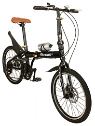 KEN ROD Falträder | Faltrad Erwachsene | 20 Zoll Fahrrad für Erwachsene | Faltrad | Urban Faltrad | Farbe: Schwarz