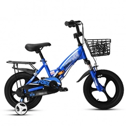 Bicicletta Falträder Kinderfahrrad für Jungen, 3-6 Jahre, Modell für Mädchen, stoßdämpfend, zusammenklappbar, hohe Qualität 100*54*73cm blau