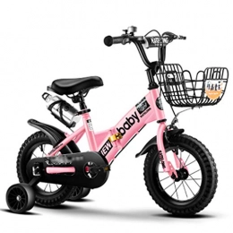 Bicicletta Fahrräder Kinderfahrrad für Jungen 5-10 Jahre zusammenklappbar 105*53*67cm Pink