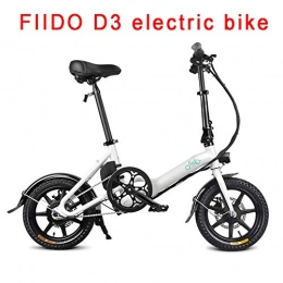 Fiido Fahrräder Klapp Elektrofahrrad, 250w Motor 14" Reifen Ebike mit Doppelscheibenbremse, 7.8Ah Lithium Batterie Elektrofahrrad Für Erwachsene Männer Frauen (Weiß)