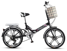 ZLYJ Falträder Klappbare Fahrradschaltscheibenbremsen Kleines Fahrrad Geeignet Für Bergstraßen Und Regen- Und Schneestraßen Fahrrad Faltbar 20 Zoll D, 20 in
