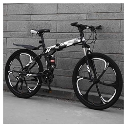 STRTG Falträder Klappfahrrad, ultraleichte tragbare Falträder MTB, faltbares Sport- / Mountainbike+Eicht und robust Faltbares Fahrrad, 24 * 26Zoll 21 * 24 * 27 Geschwindigkeit Unisex Fahrrad