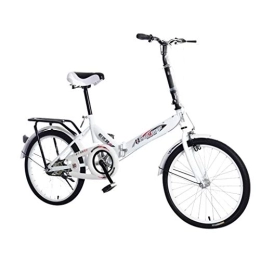 TropBox Fahrräder Klapprad, 20 Zoll, für Erwachsene und Jugendliche, leicht, Fahrrad (weiß)