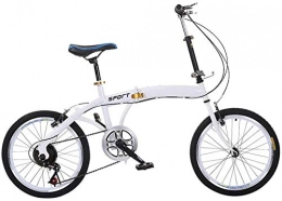 YSSJT Falträder Klapprad für Erwachsene, für Sport und Sport, verschiedene Geschwindigkeiten, leicht und tragbar, mit variabler Geschwindigkeit, 50, 8 cm (20 Zoll), Klapprad, Aluminiumlegierung, Klapprahmen