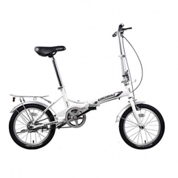 Klappräder Fahrräder Klappräder Fahrrad Faltrad städtisches Freizeitfahrzeug tragbares Auto Roller für Erwachsene und Erwachsene Roller / 16 Zoll (Color : Weiß, Size : 130 * 60 * 88cm)