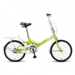 Klappräder Fahrräder Klappräder Sportfahrrad Mountain Power Fahrrad Faltbares Fahrrad Tragbare Aufbewahrung Fahrrad für Erwachsene 20 Zoll Offroad-Sportfahrrad (Color : Green, Size : 160 * 10 * 110cm)