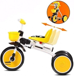 Llpeng Fahrräder Llpeng Kinder Fahrrad, Kinder Dreirad-Kinderwagen-Kinderfahrrad Folding Fahrrad-Kindersitz Abnehmbare Unterhaltung Tricycle 1-3-2-6 Jahre alt 2 Farboptionen (Color : White)