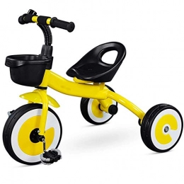 Llpeng Fahrräder Llpeng Kinder Tricycles 2-5 Jahre alt Jungen Mädchen Tricycle, with10-Zoll-Räder Geschenk for Jungen und Mädchen (Color : Yellow)