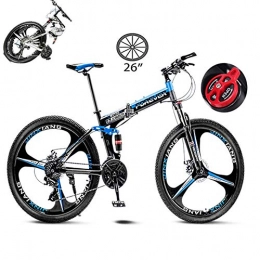 LXDDP Fahrräder LXDDP Mountainbike Carbon Stahl Faltbare Fahrradgabelaufhängung 3 Speichenräder Doppelscheibenbremsen Fahrrad Rennrad im Freien Radfahren