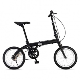 LXJ Fahrräder LXJ 16-Zoll-Faltrad for Erwachsene, Neutrale Und Leichte Pendlerfahrräder for Erwachsene Und Jugendliche, Einstellbarer Single-Speed-Rahmen Aus Kohlenstoffstahl