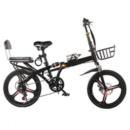 LXJ Fahrräder LXJ Falträder for Erwachsene, Leichte Citybikes for Männer Und Frauen, 20-Zoll-Räder, Doppelstoßdämpfer Mit Variabler Geschwindigkeit, Scheibenbremsen Vorne Und Hinten