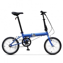 LXJ Fahrräder LXJ Leichtes 16-Zoll-Faltrad, Einfacher Städtischer Fahrradroller for Erwachsene Und Jugendliche, Single-Speed-V-Bremsen Vorne Und Hinten, Schnelles Falten