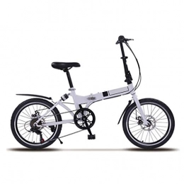 LXJ Fahrräder LXJ Tragbares City-Faltrad, 20-Zoll-Single-Speed-Rahmen Aus Kohlenstoffstahl Mit Mechanischer Scheibenbremse, Geeignet for Männliche Und Weibliche Erwachsene Studenten
