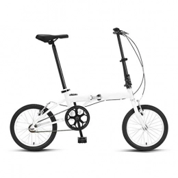LXJ Falträder LXJ Ultraleichtes Faltbares Fahrrad, 16-Zoll-Reifen, Vorderer Und Hinterer V-Bremsenrahmen Aus Kohlenstoffhaltigem Stahl, Unisex for Erwachsene Studenten