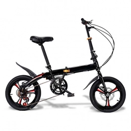 LXJ Falträder LXJ Ultraleichtes Faltbares Fahrrad, Mechanischer 16-Zoll-Einrad-Doppelscheibenbremsenrahmen Aus Kohlenstoffstahl, Unisex for Erwachsene Studenten