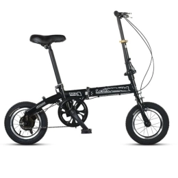 MeyeLo Faltbares Fahrrad,Hochwertiges Klappfahrrad,Dreistufiges Falten,Leichter, Kompakter Und Empfindlicher, Robuster Rahmen Aus Kohlenstoffstahl,für Erwachsene 12 Zoll,2